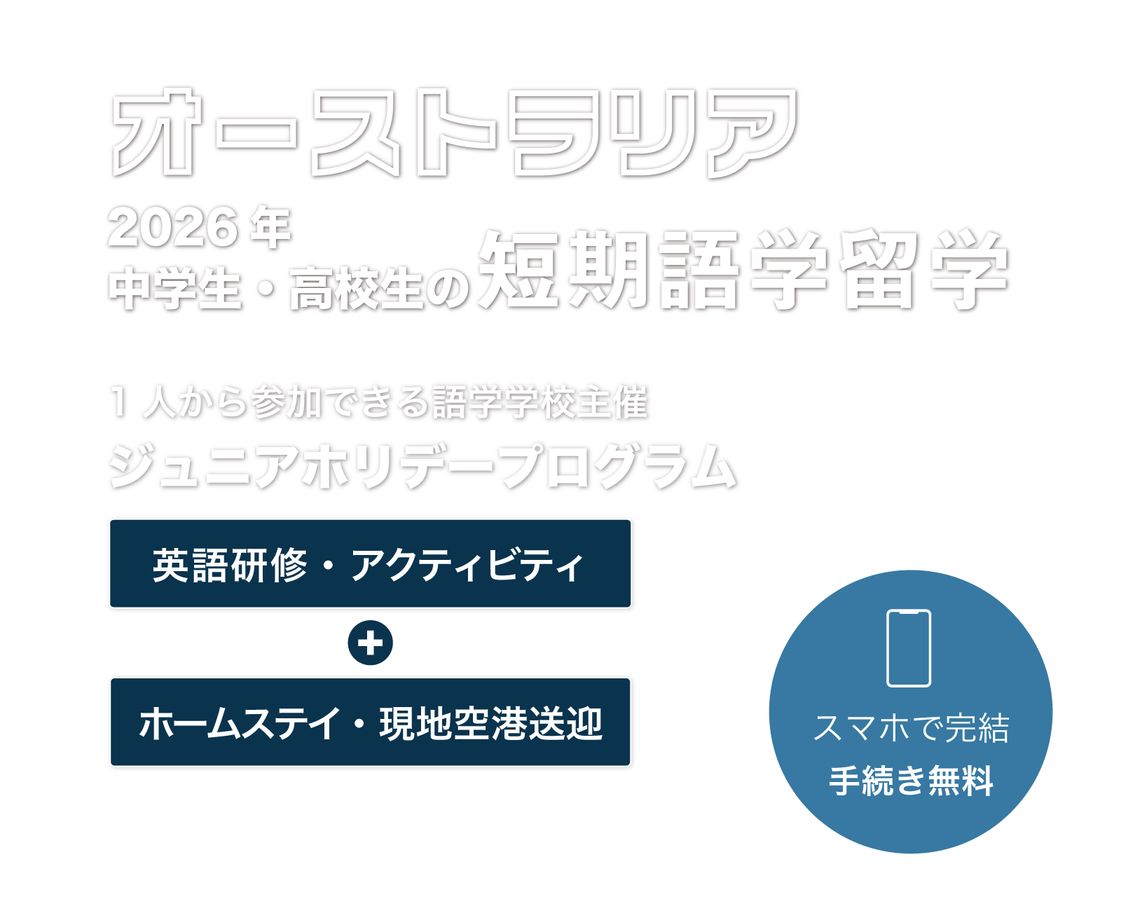 オーストラリアのジュニアホリデープログラムのタイトル画像
