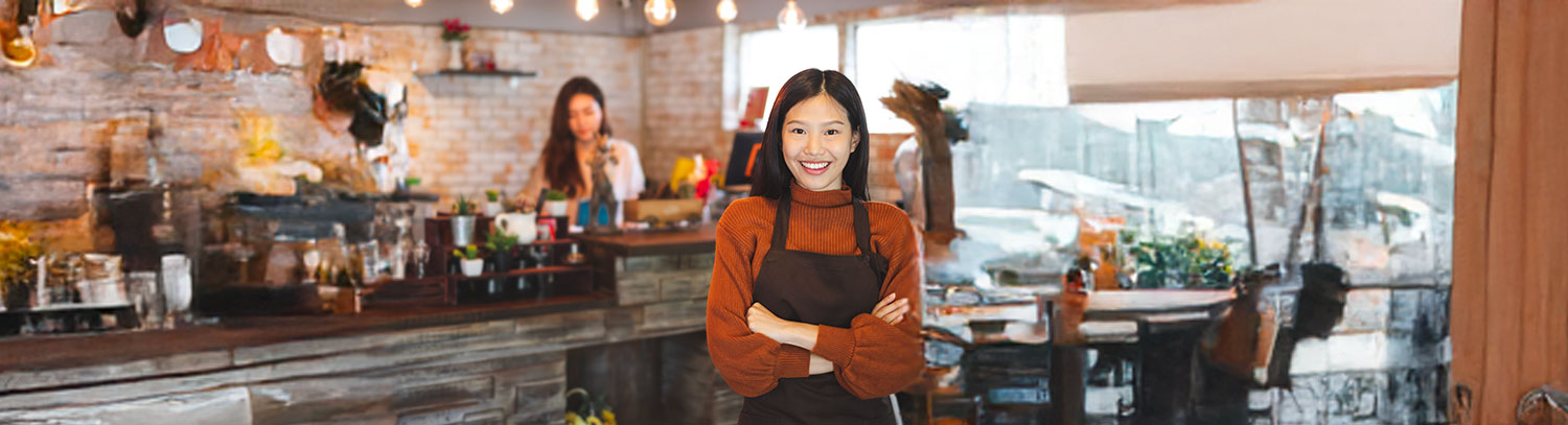 ワーキングホリデーでカフェで働くイメージ